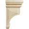 Ekena Millwork 4"W x 4 3/4"D x 8"H Small Woodruff Wood Corbel, Rubberwood CORW04X04X08WFRW - alternate 4